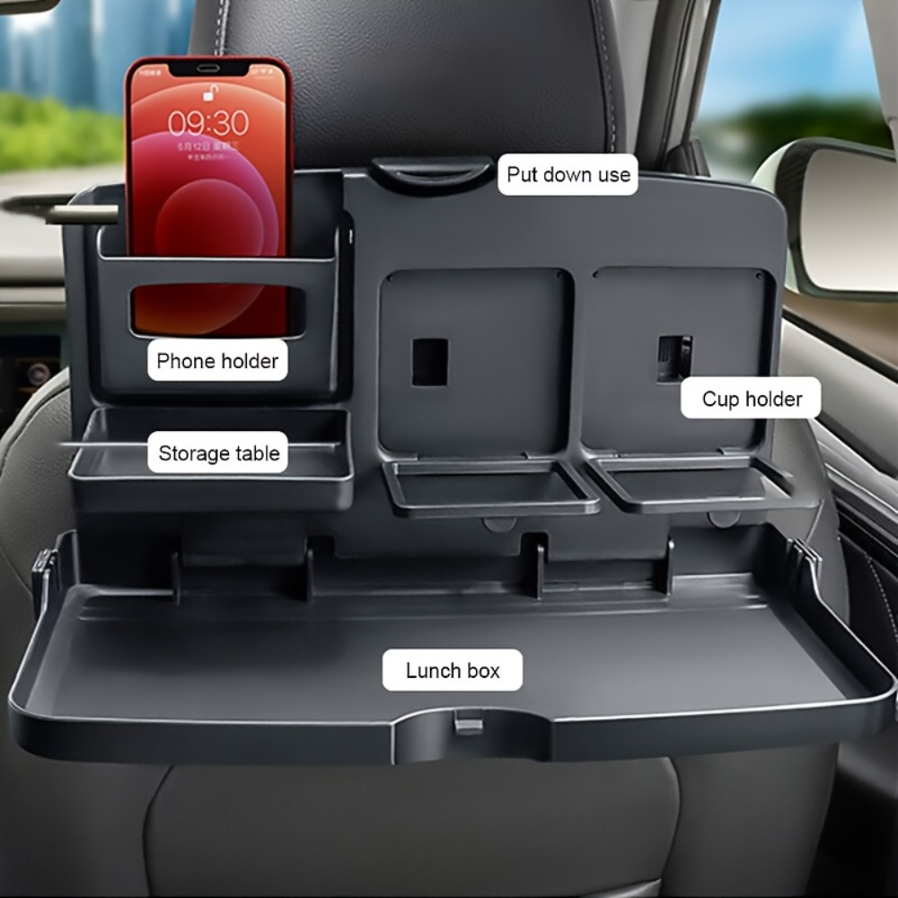 Desk Setup Maker - Car Backseat Tray Table,Foldable Seat Back