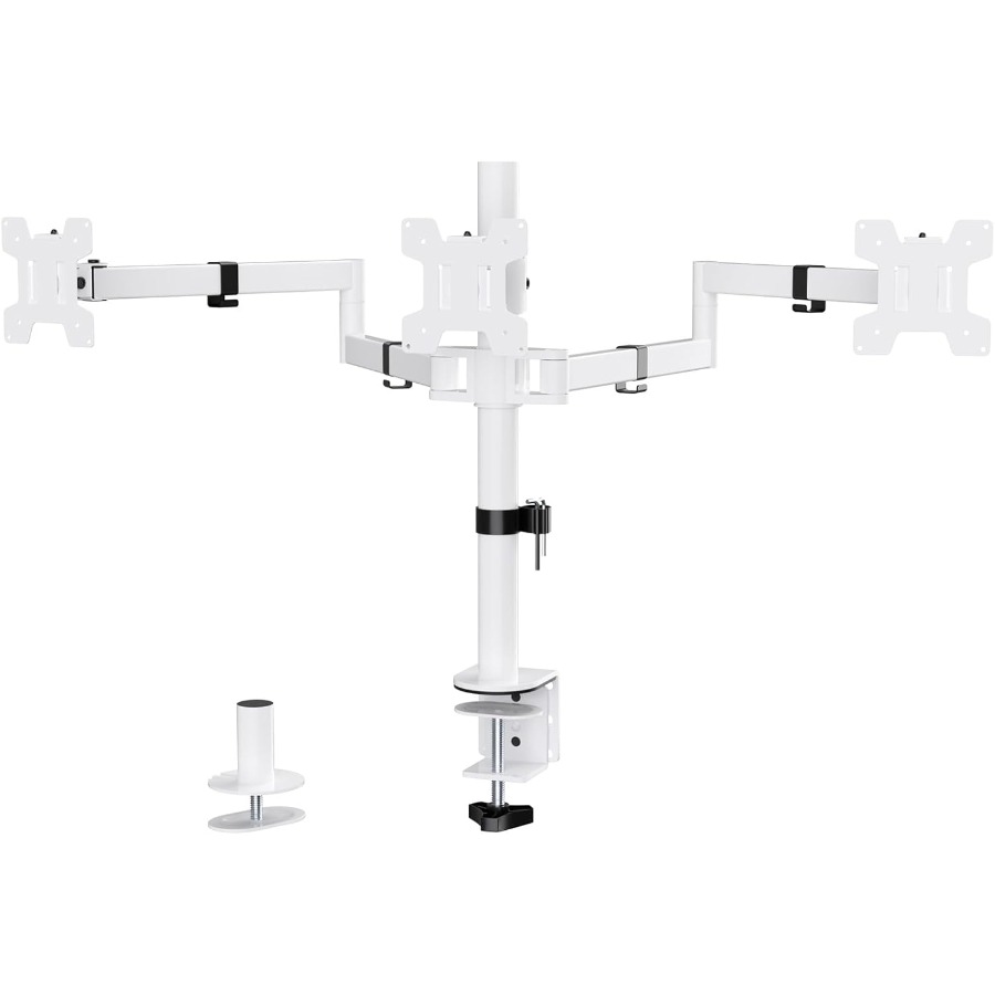 Setup Desk Monitor - Triple Monitor Mount for Desk Setup