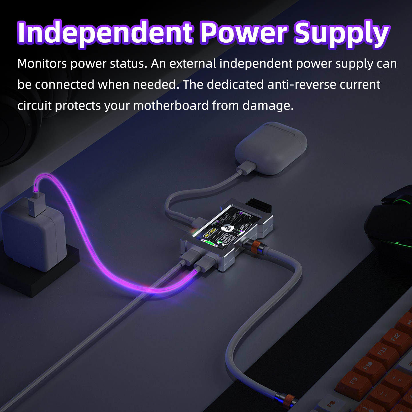 HMHUB Gaming USB Hub - 2-To-3  - Gaming Setup Desk avaliação e preço