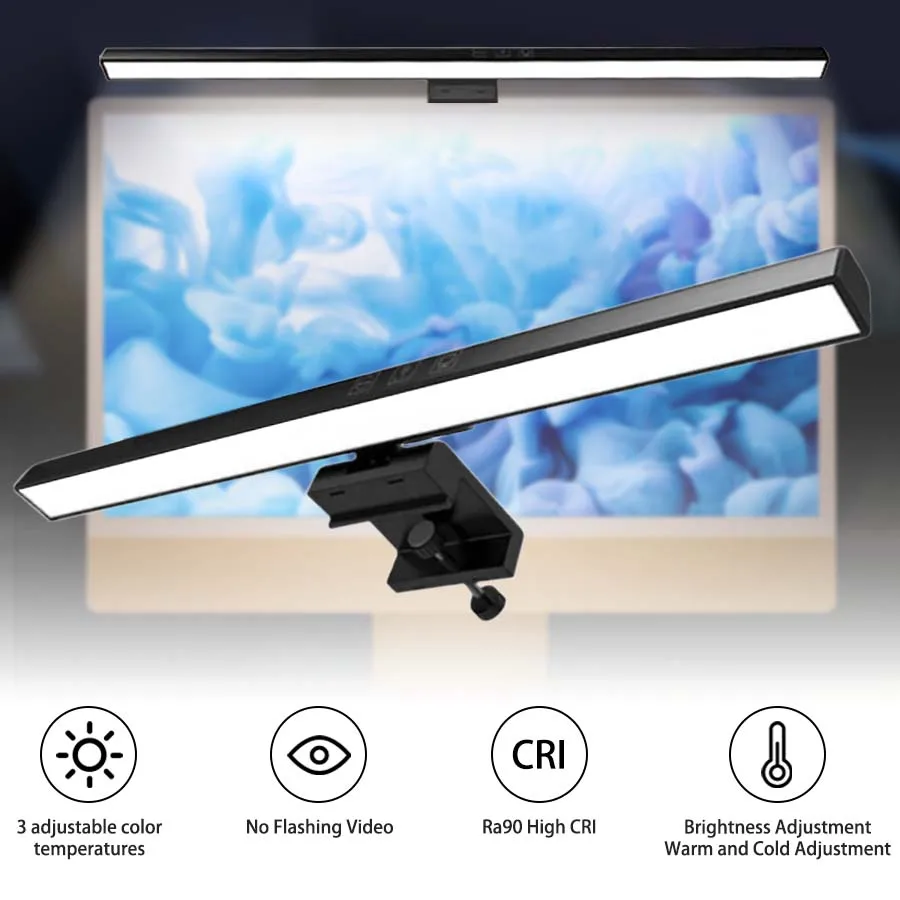 LED 33cm 50cm Monitor Light Ba - Setup Desk Monitor avaliação e preço