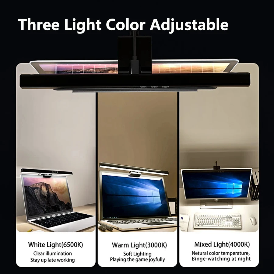 LED 33cm 50cm Monitor Light Ba - Setup Desk Monitor avaliação e preço