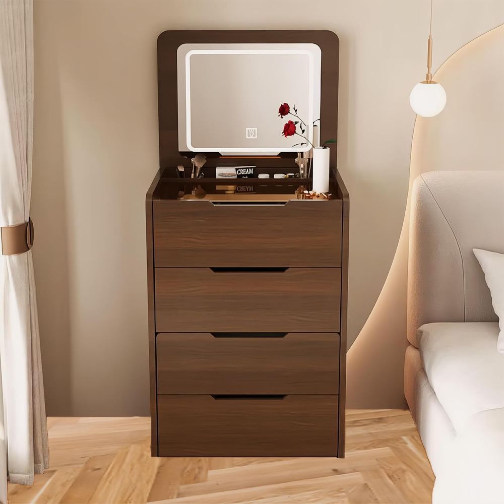 3 in 1 Vanity Desk with Mirror - Desk Vanity Setup avaliação e preço