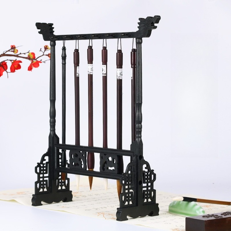 Wenge Wood Calligraphy Brush H - Desk Setup Kit avaliação e preço