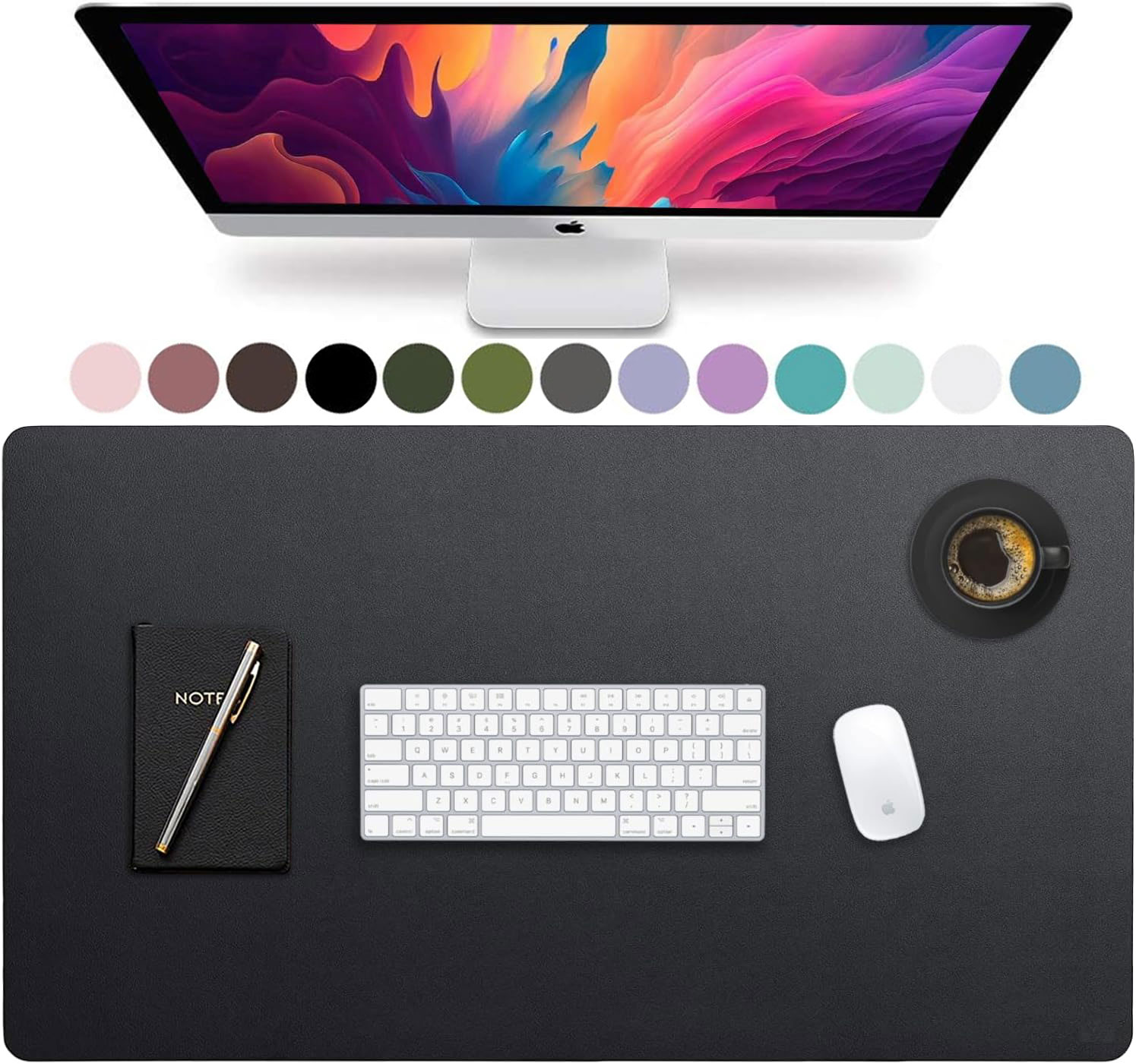 Large Size Leather Desk Pad,Of - Desk Setup Ergonomic avaliação e preço