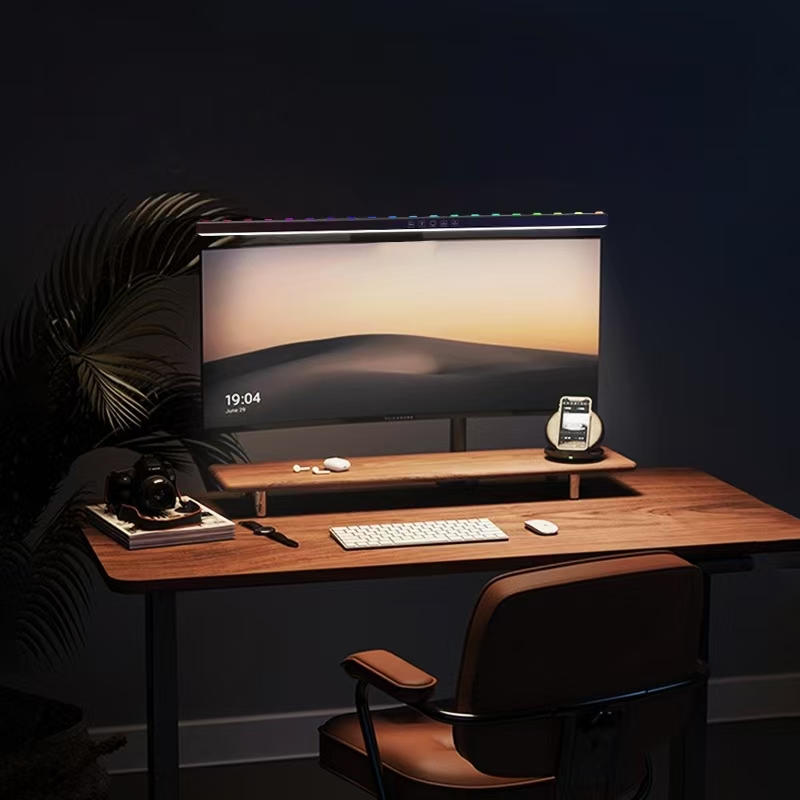 LED Monitor Light Hanging Desk - Gaming Setup Desk avaliação e preço