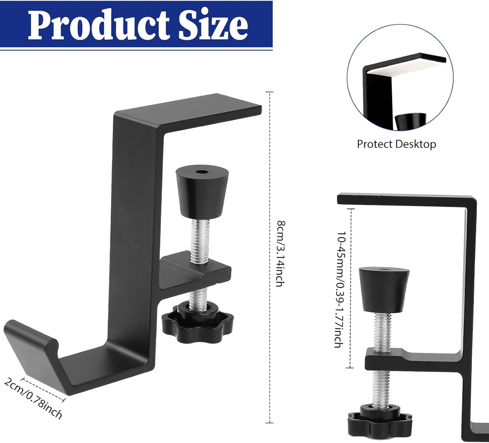 Aluminum Alloy Headphone Hook  - Gaming Setup Desk avaliação e preço