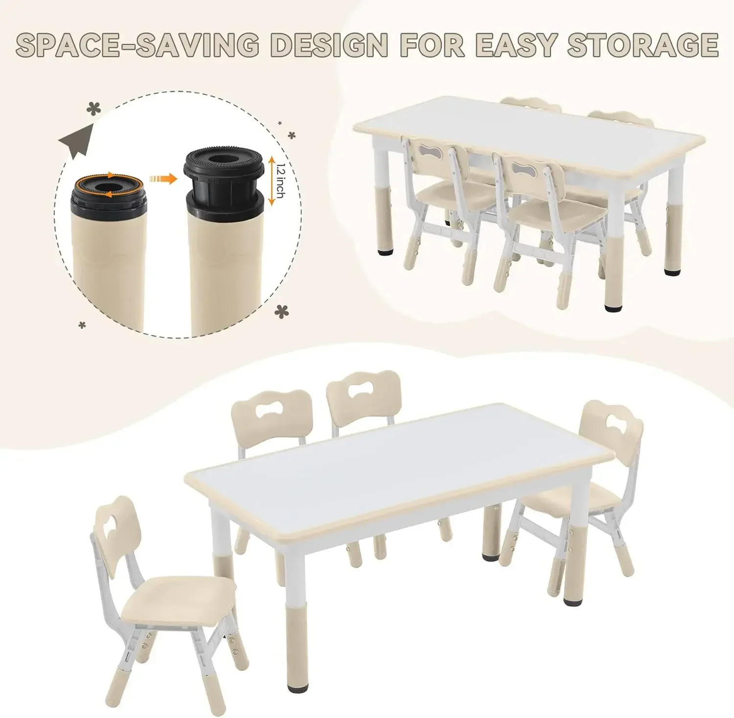 Kids Study Table and Chairs Se - Desk Setup Kit avaliação e preço