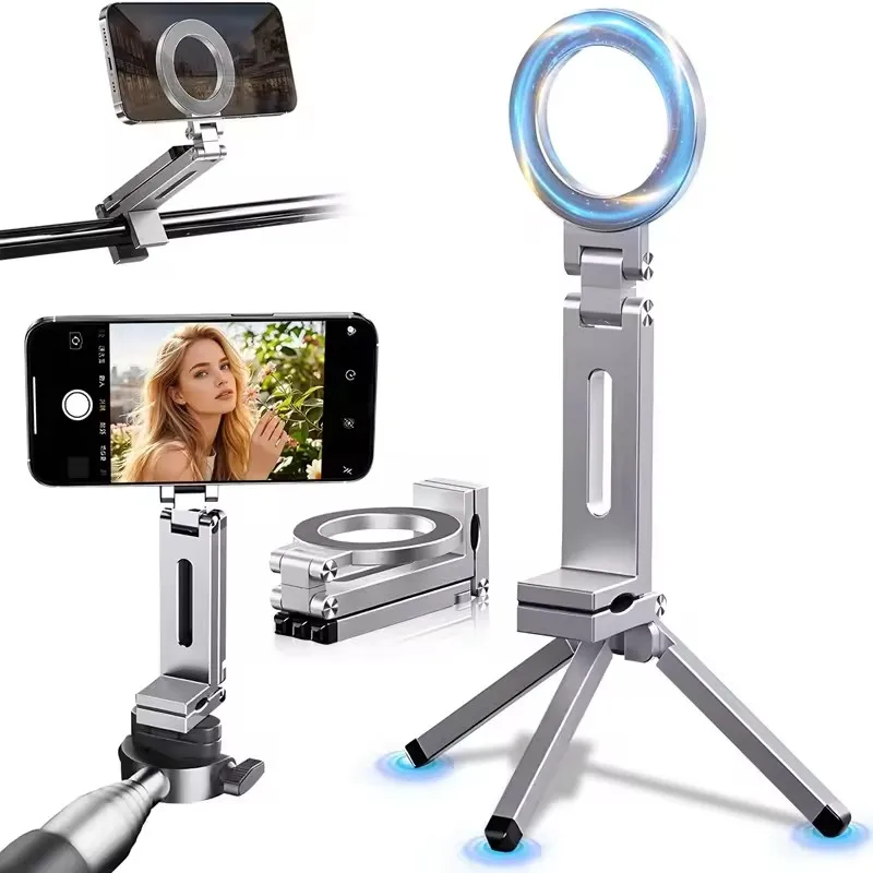 Magnetic Selfie Phone Holder T - Desk Setup Essentials avaliação e preço