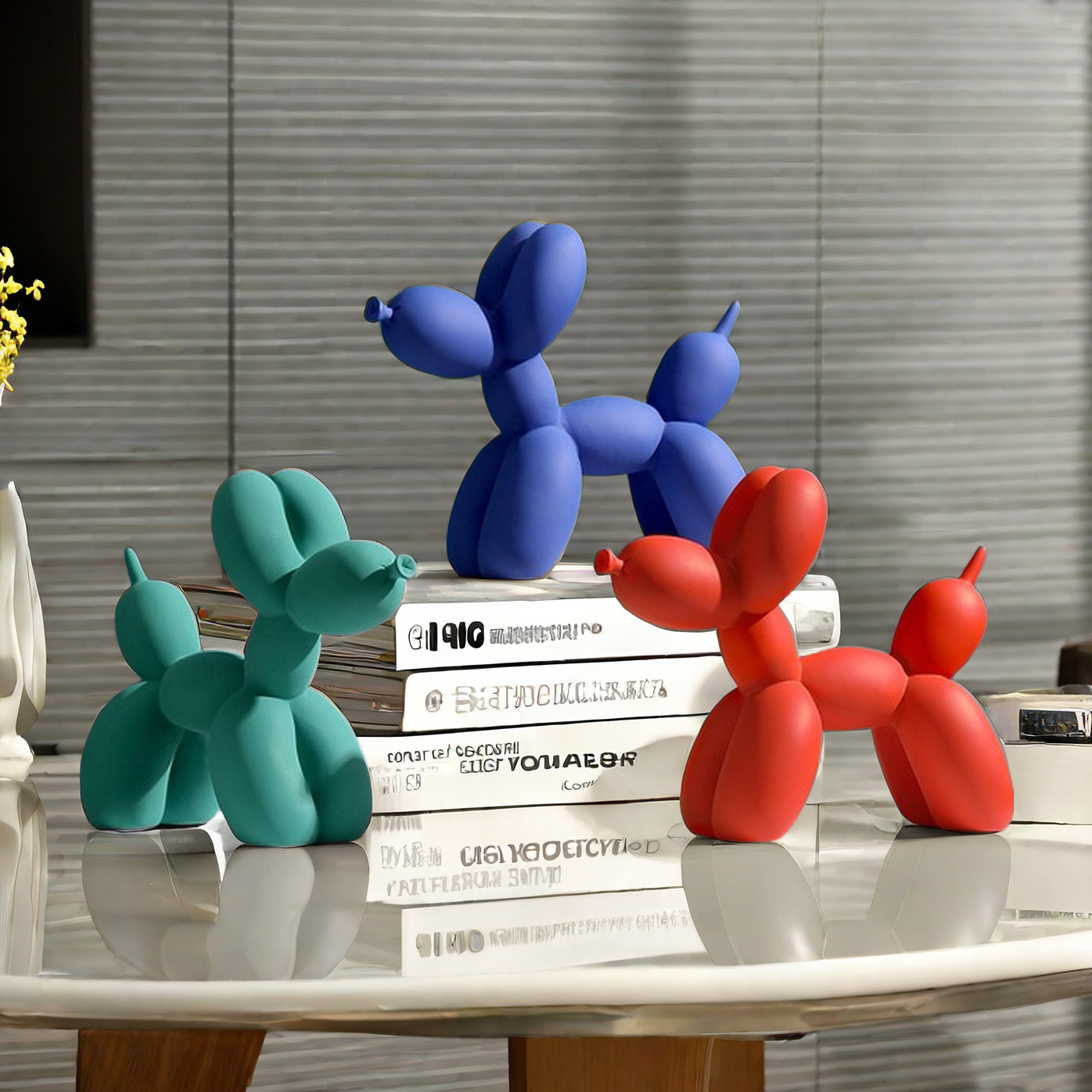 Lovely Color Resin Balloon Dog - Desk Setup Kit avaliação e preço