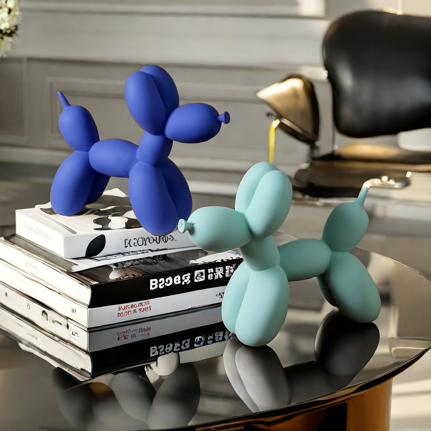 Lovely Color Resin Balloon Dog - Desk Setup Kit avaliação e preço