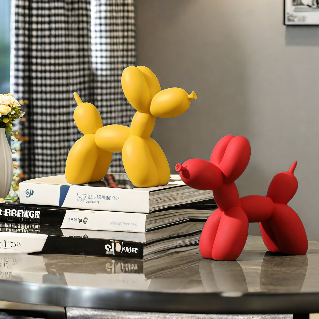 Lovely Color Resin Balloon Dog - Desk Setup Kit avaliação e preço