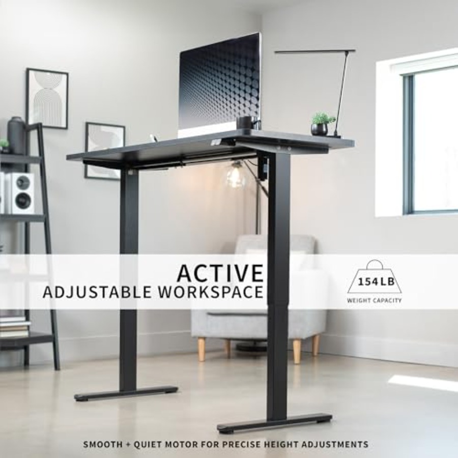 Electric 60 x 24 inch Stand Up - Desk Setup Kit avaliação e preço