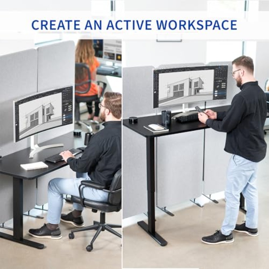 Electric 60 x 24 inch Stand Up - Desk Setup Kit avaliação e preço