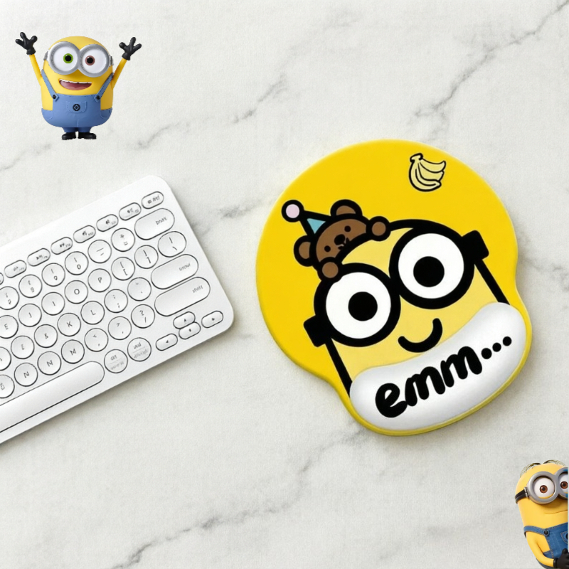 Minions cartoon cute wristband - Desk Setup Ergonomic avaliação e preço