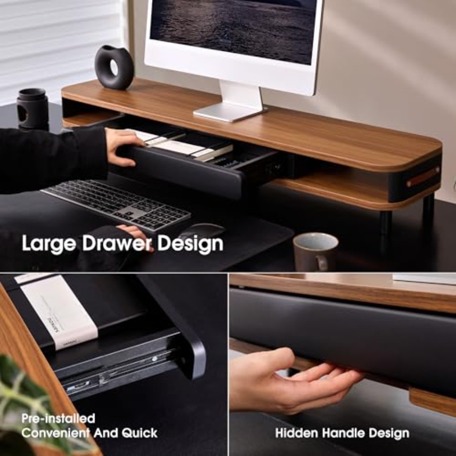 Dual monitor riser for ergonom - Desk Setup Dual Monitor avaliação e preço
