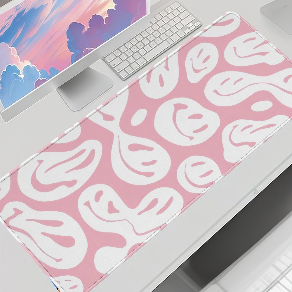 Aesthetic Pink Desk Mat Large  - Desk Setup For Studying avaliação e preço