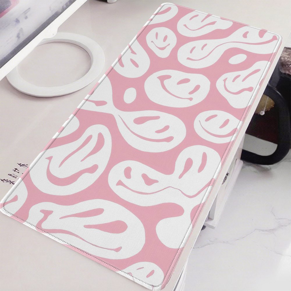 Aesthetic Pink Desk Mat Large  - Desk Setup For Studying avaliação e preço