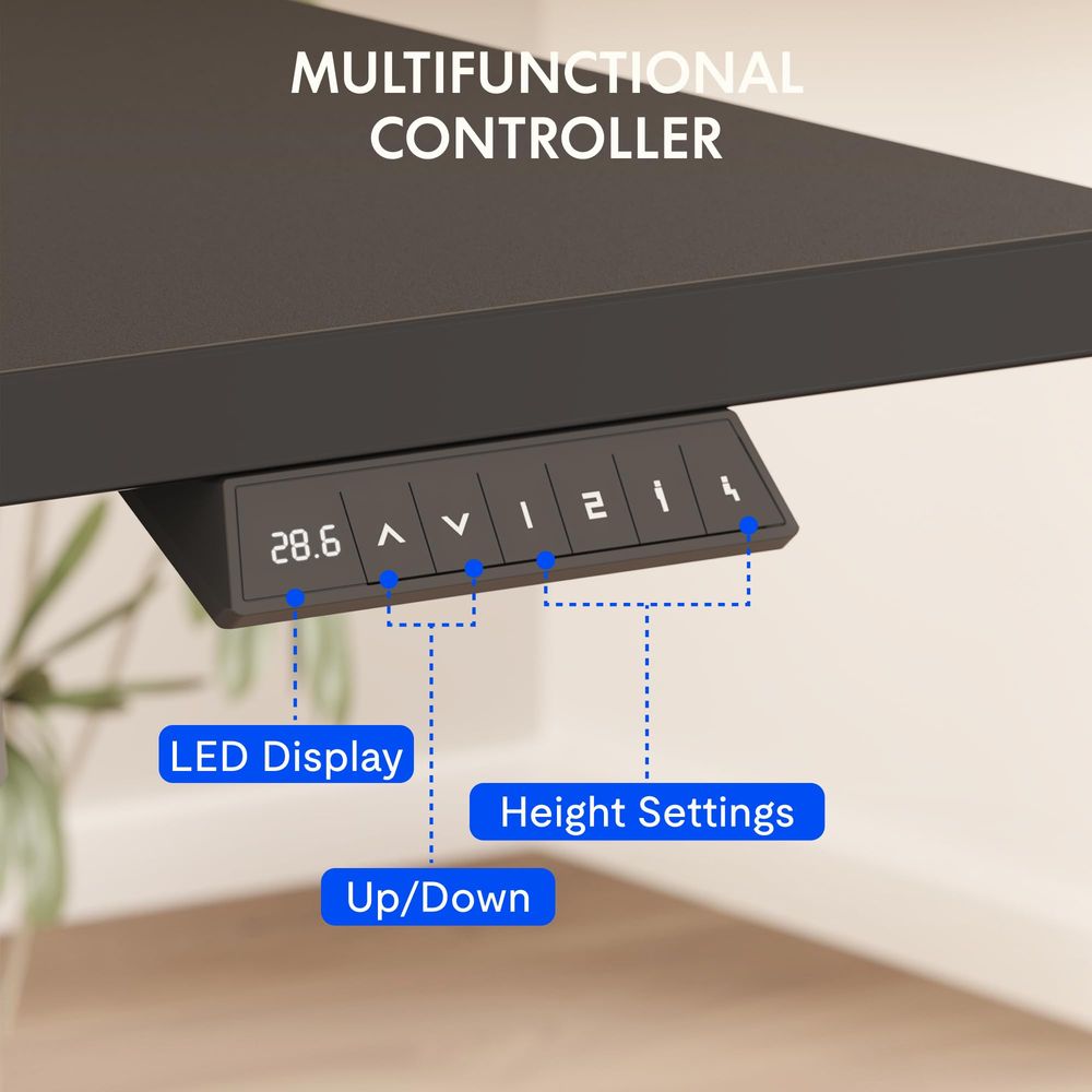 60x24 OnePiece Electric Standi - Desk Setup For Studying avaliação e preço