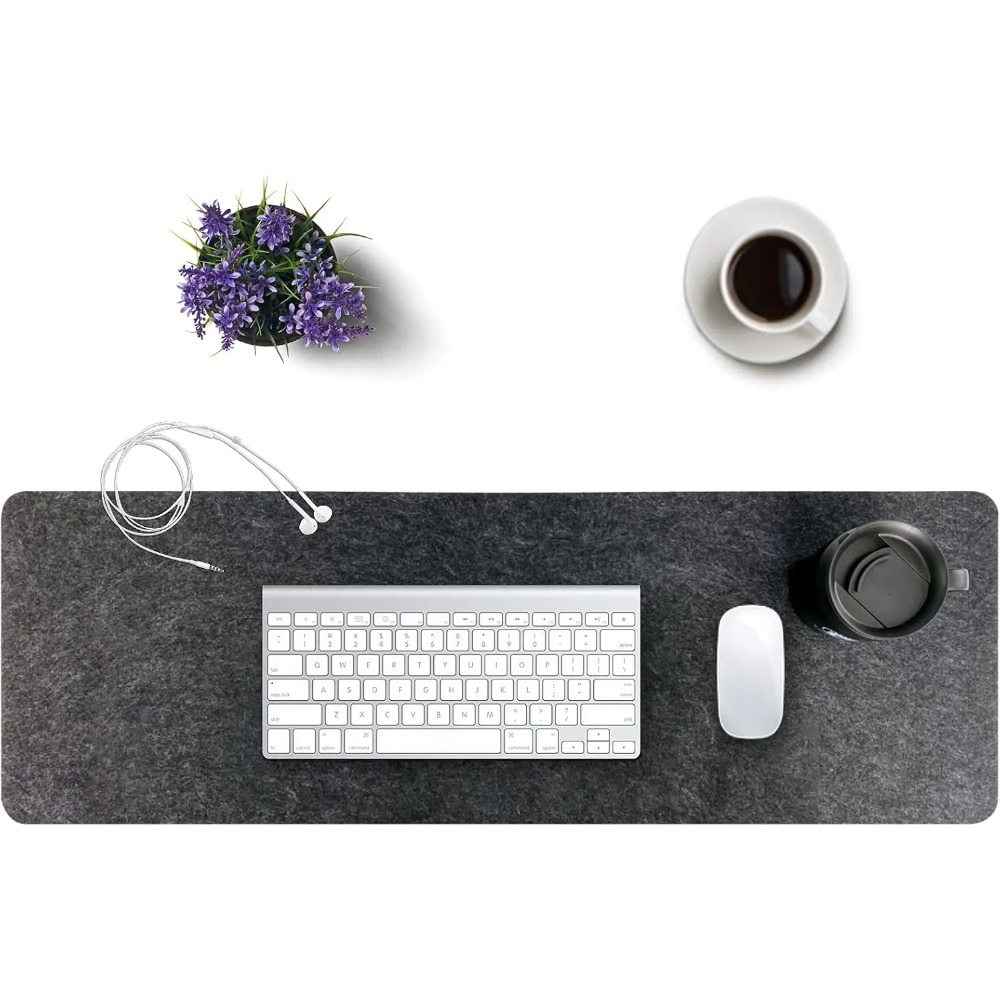 Felt Desk Mat Computer Mat for - Desk Setup Ergonomic avaliação e preço
