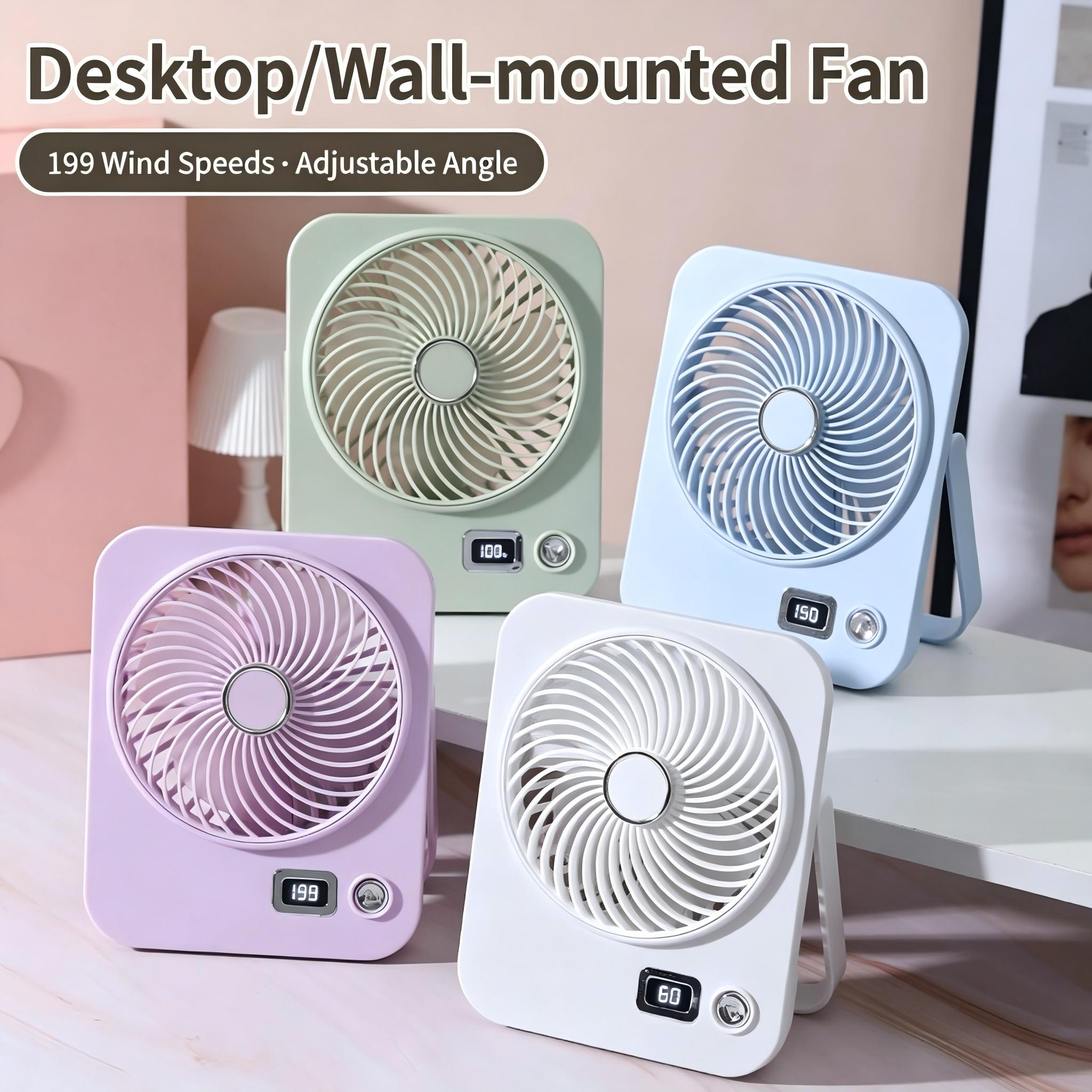 Small Desk Fan Personal Fans L - Desk Setup Essentials avaliação e preço