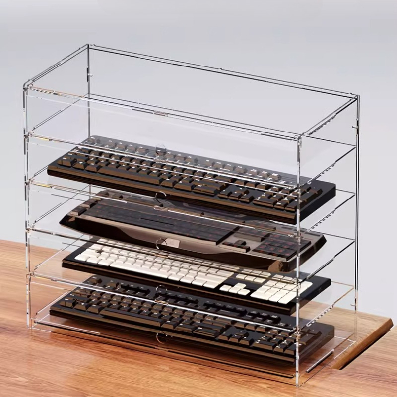 Premium Clear Acrylic Dustproo - Gaming Setup Desk avaliação e preço