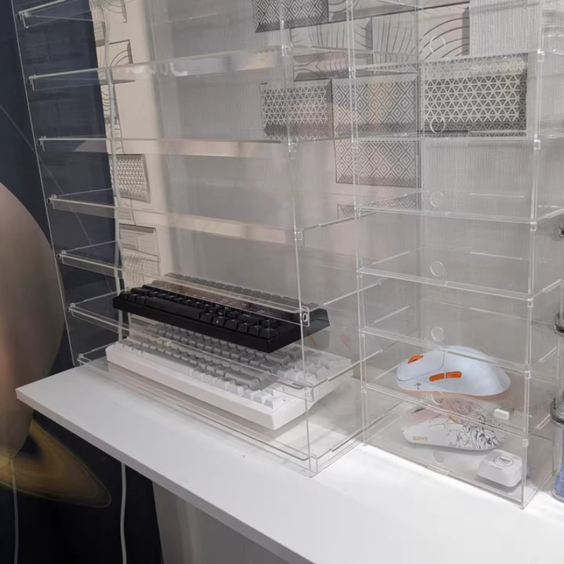 Premium Clear Acrylic Dustproo - Gaming Setup Desk avaliação e preço
