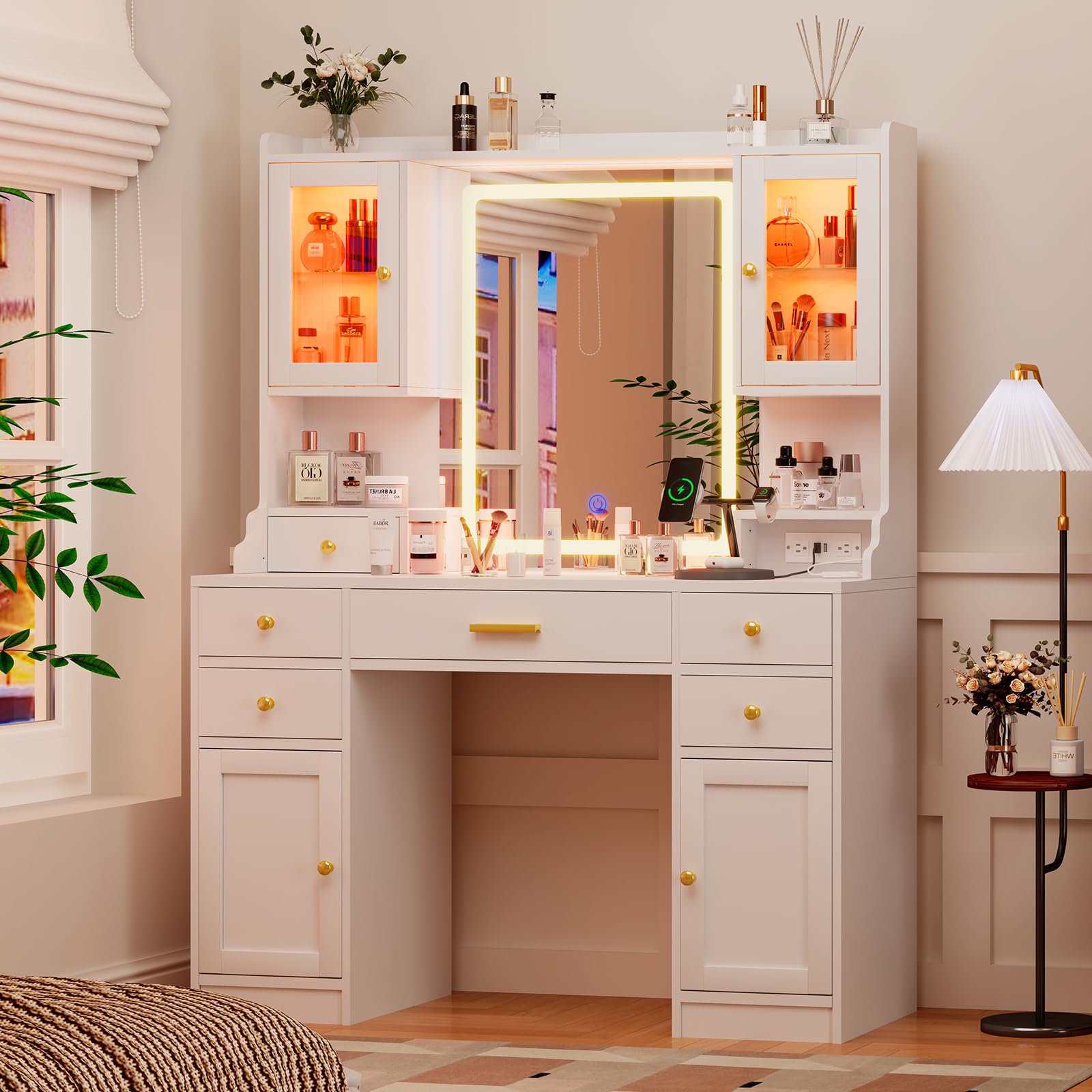 #Large Multi Storage Drawers M - Desk Vanity Setup avaliação e preço