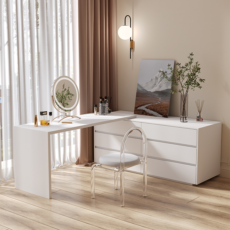 Dresser,Multi-purpose Flat L S - Desk Vanity Setup avaliação e preço