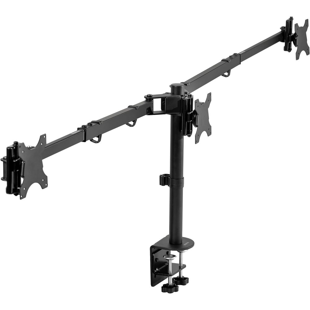 Triple Monitor Desk Mount, Adj - Setup Desk Monitor avaliação e preço