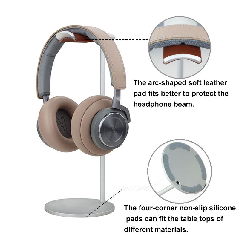 Curved Aluminum Headphone Stan - Gaming Setup Desk avaliação e preço