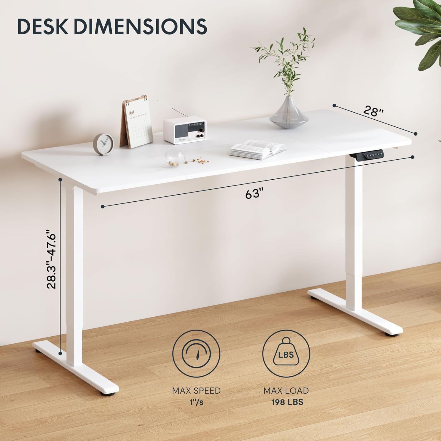 Large Electric Standing Desk w - Desk Setup Dual Monitor avaliação e preço