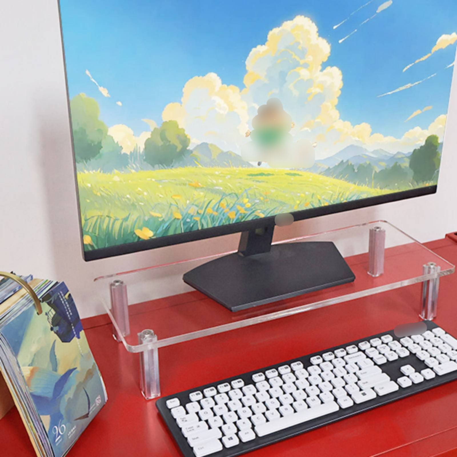 Acrylic Monitor Stand Easy to  - Setup Desk Monitor avaliação e preço