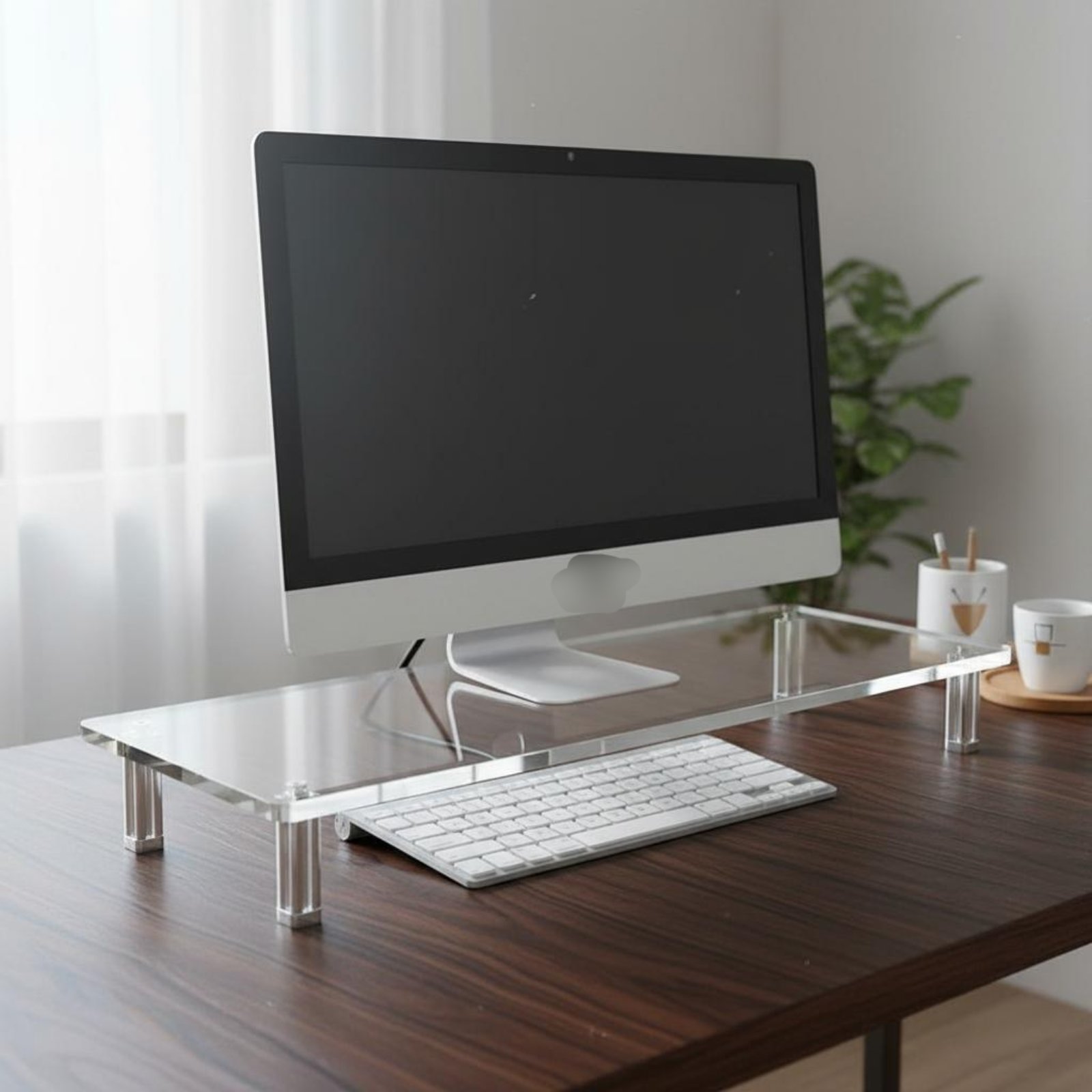 Acrylic Monitor Stand Easy to  - Setup Desk Monitor avaliação e preço