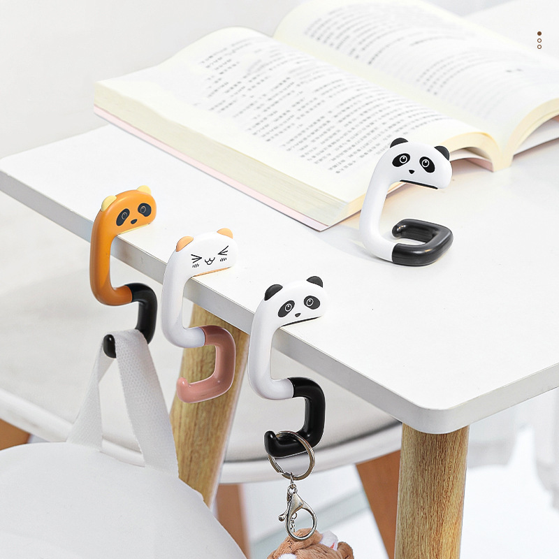 1pcs Cute Panda Schoolbag Hook - Desk Setup Kit avaliação e preço