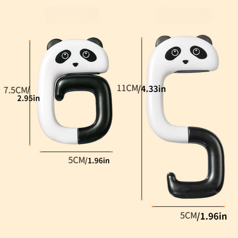 1pcs Cute Panda Schoolbag Hook - Desk Setup Kit avaliação e preço