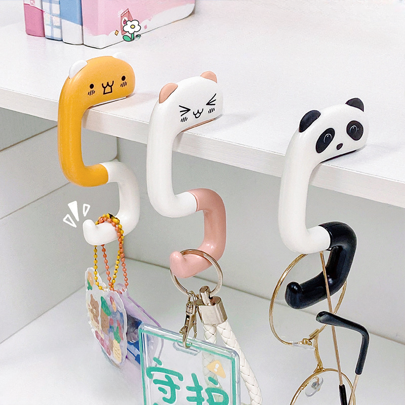 1pcs Cute Panda Schoolbag Hook - Desk Setup Kit avaliação e preço