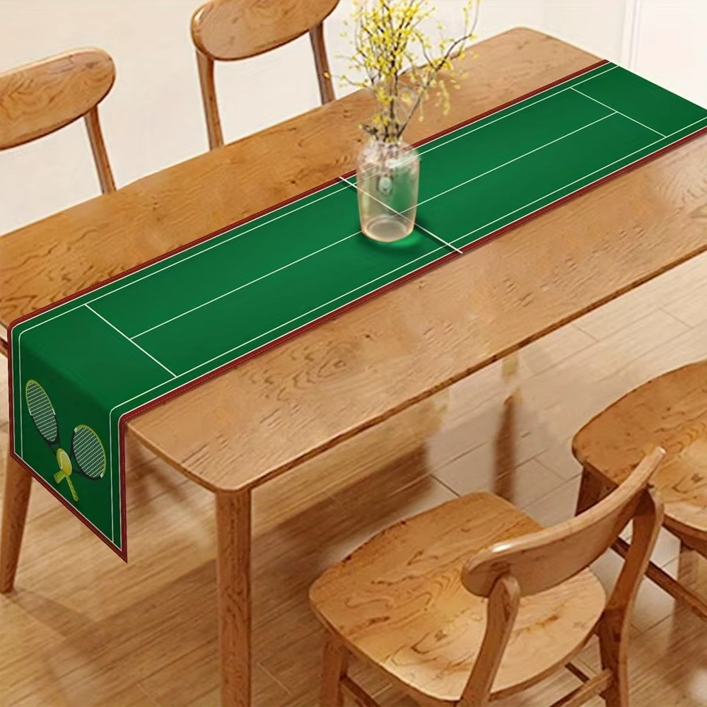 Tennis Court Theme Table Runne - Desk Setup Essentials avaliação e preço