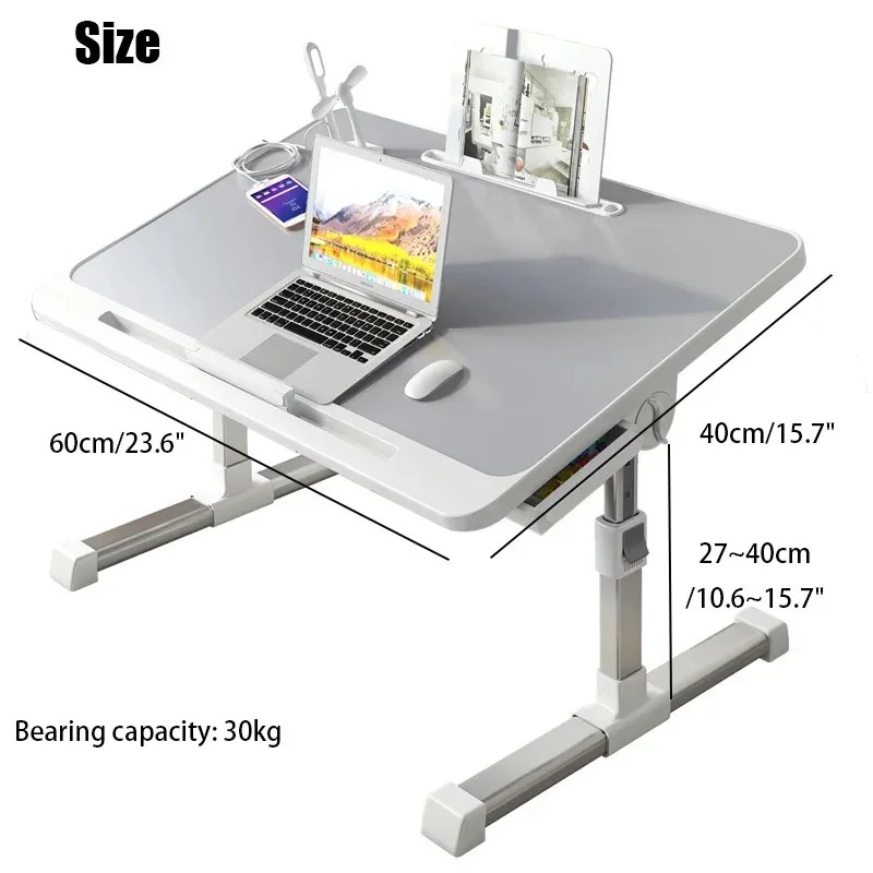 Laptop Bed Tray Table Adjustab - Desk Setup Maker avaliação e preço