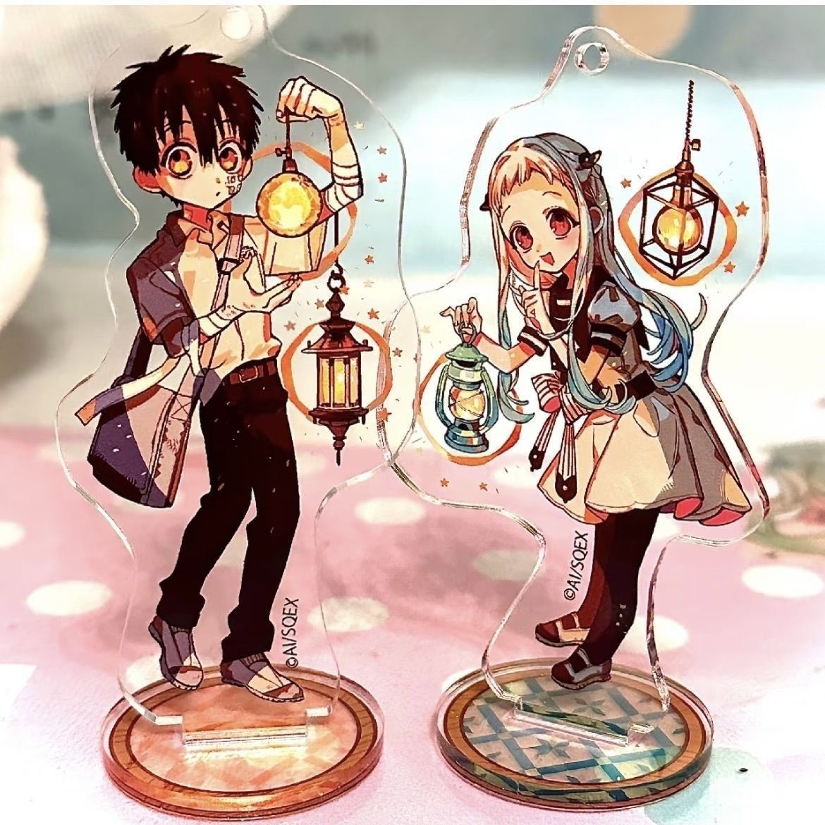 2Pcs/Set Cute Acrylic Stand  F - Desk Setup Kit avaliação e preço