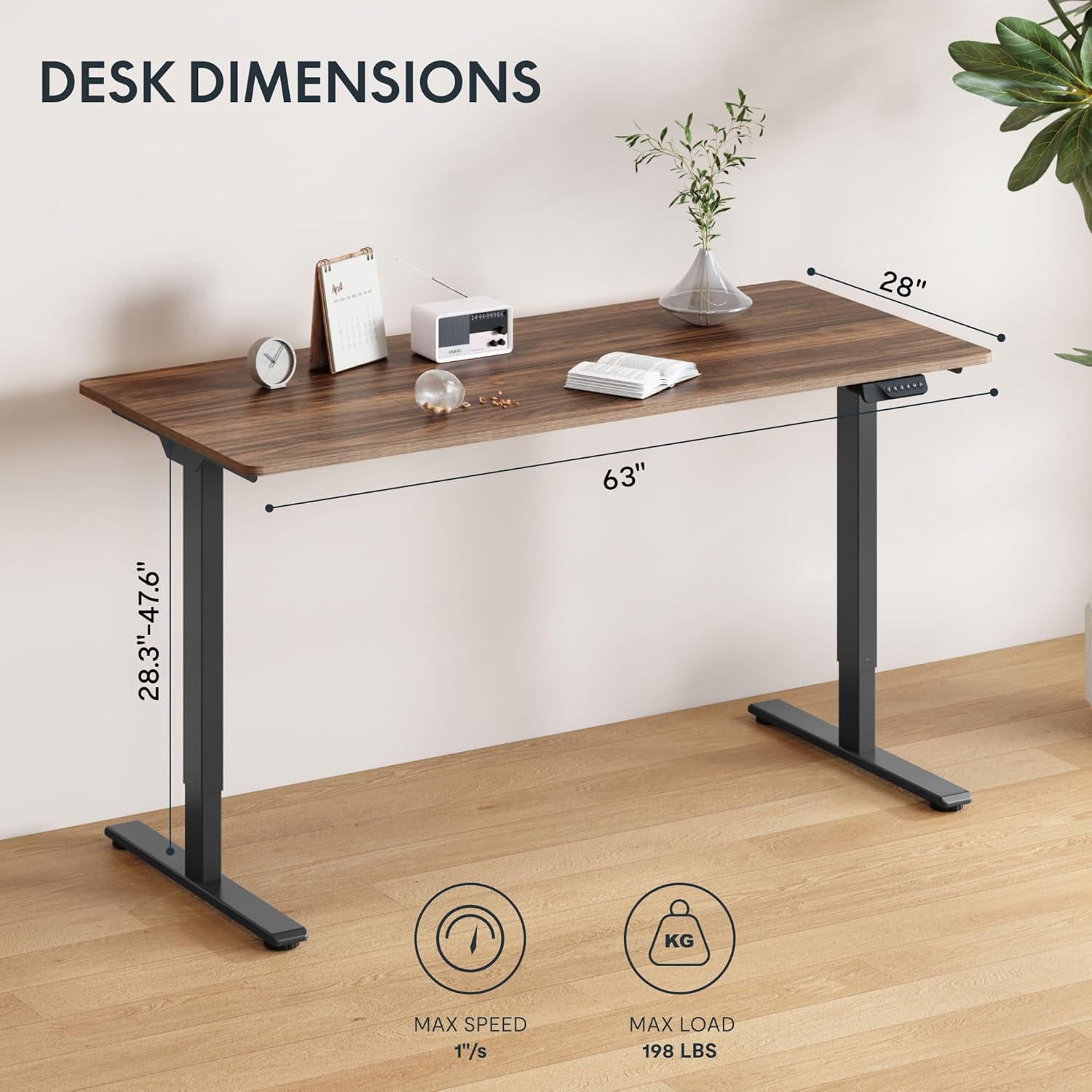 Large Electric Standing Desk w - Desk Setup Dual Monitor avaliação e preço