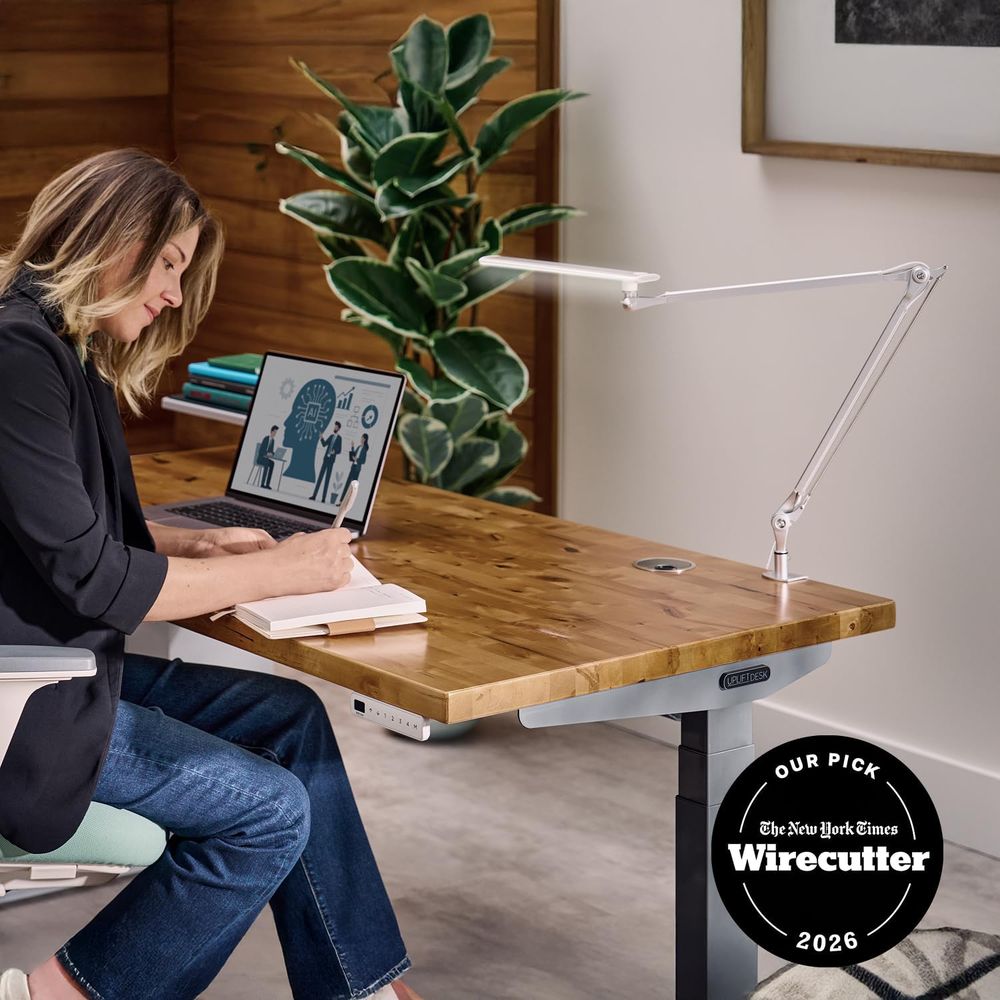 Adjustable 3-Color LED Desk La - Setup Desk Monitor avaliação e preço