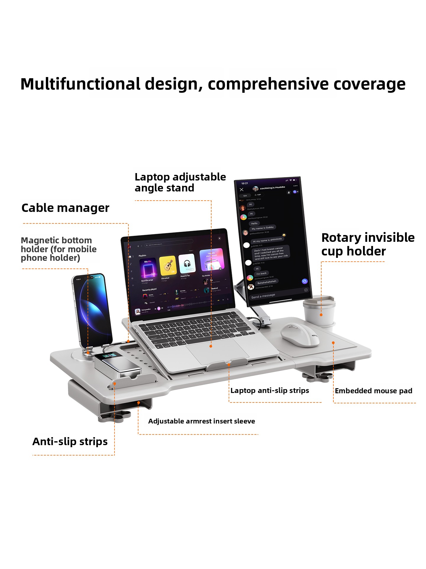 Ergonomic Chair Armrest Desk A - Desk Setup Maker avaliação e preço