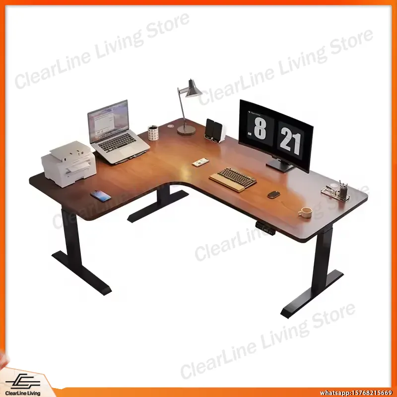 Ergonomic L Shaped Gaming Desk - Desk Setup Dual Monitor avaliação e preço