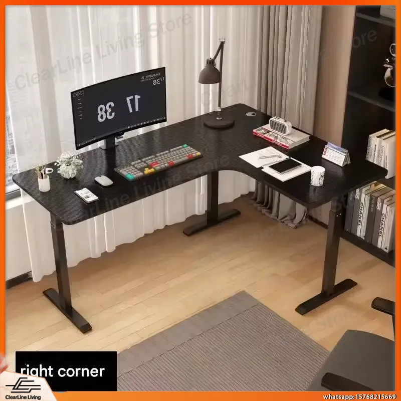 Ergonomic L Shaped Gaming Desk - Desk Setup Dual Monitor avaliação e preço