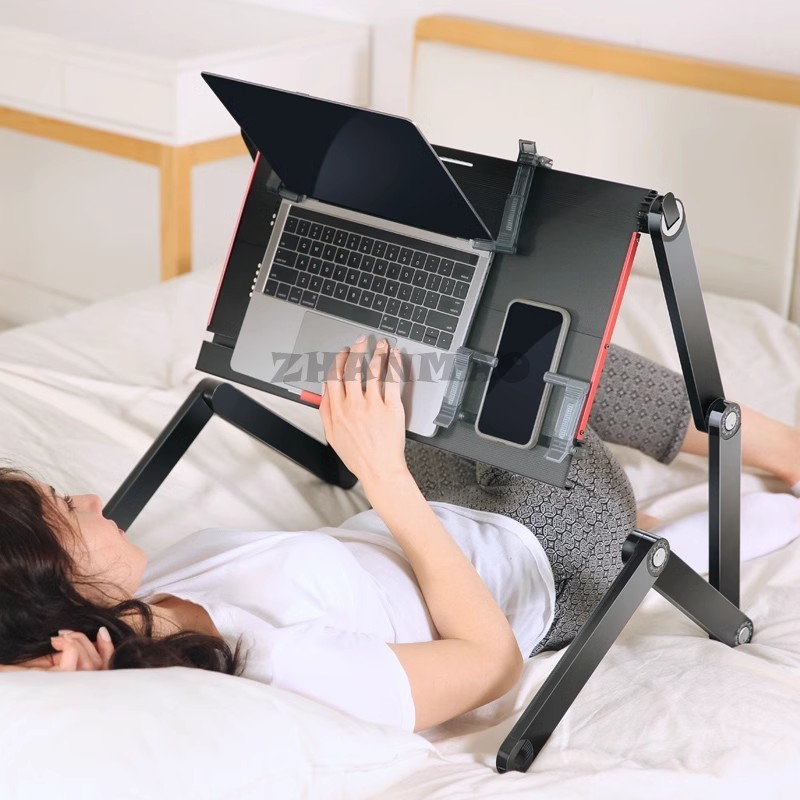 Lying Flat on The Bed, Laptop  - Desk Setup Maker avaliação e preço