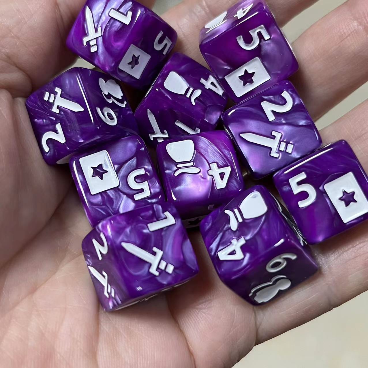 10 Pcs Set of New 16mm 6 Sided - Gaming Setup Desk avaliação e preço