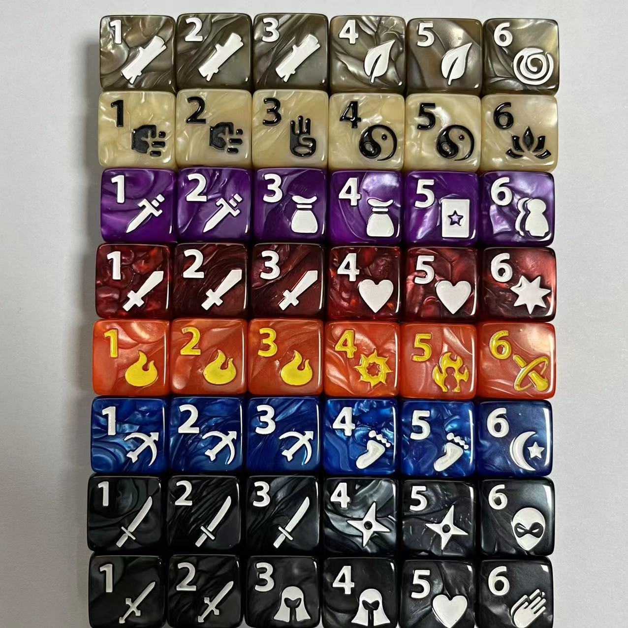 10 Pcs Set of New 16mm 6 Sided - Gaming Setup Desk avaliação e preço