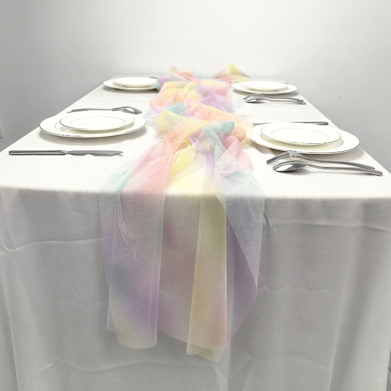 Rainbow Table Runner Wedding P - Desk Setup Essentials avaliação e preço