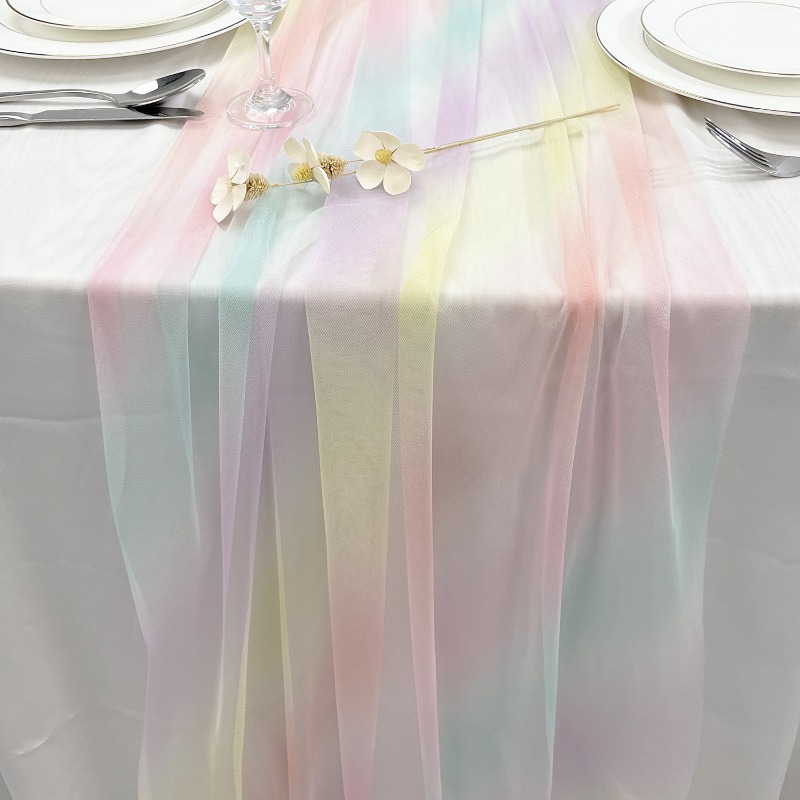 Rainbow Table Runner Wedding P - Desk Setup Essentials avaliação e preço