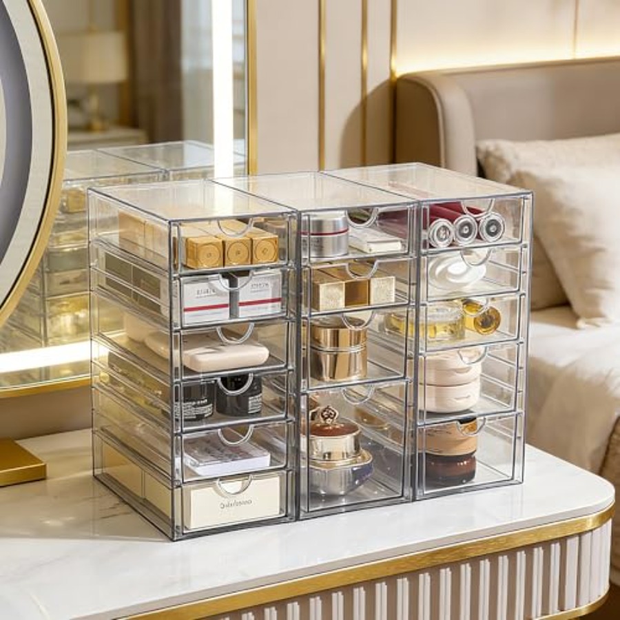 Acrylic Drawer Organizer with  - Desk Setup Kit avaliação e preço